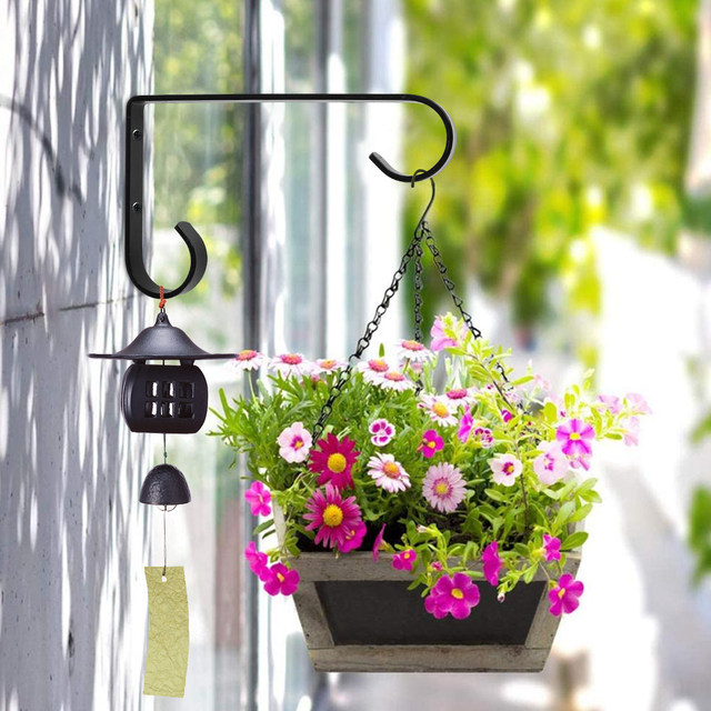 Maceta Colgante Exterior Ganchos De Pared Para Plantas Exterior - Juego De 2 Soporte Colgante Macetas Hierro Negro, Incluye Tornillos Ganchos Pared Plantas Exterior Maceta Colgante Exterior Ganchos De Pared Para Plantas Exterior - Juego De 2 Soporte Colgante Macetas Hierro Negro, Incluye Tornillos Ganchos Pared Plantas Exterior