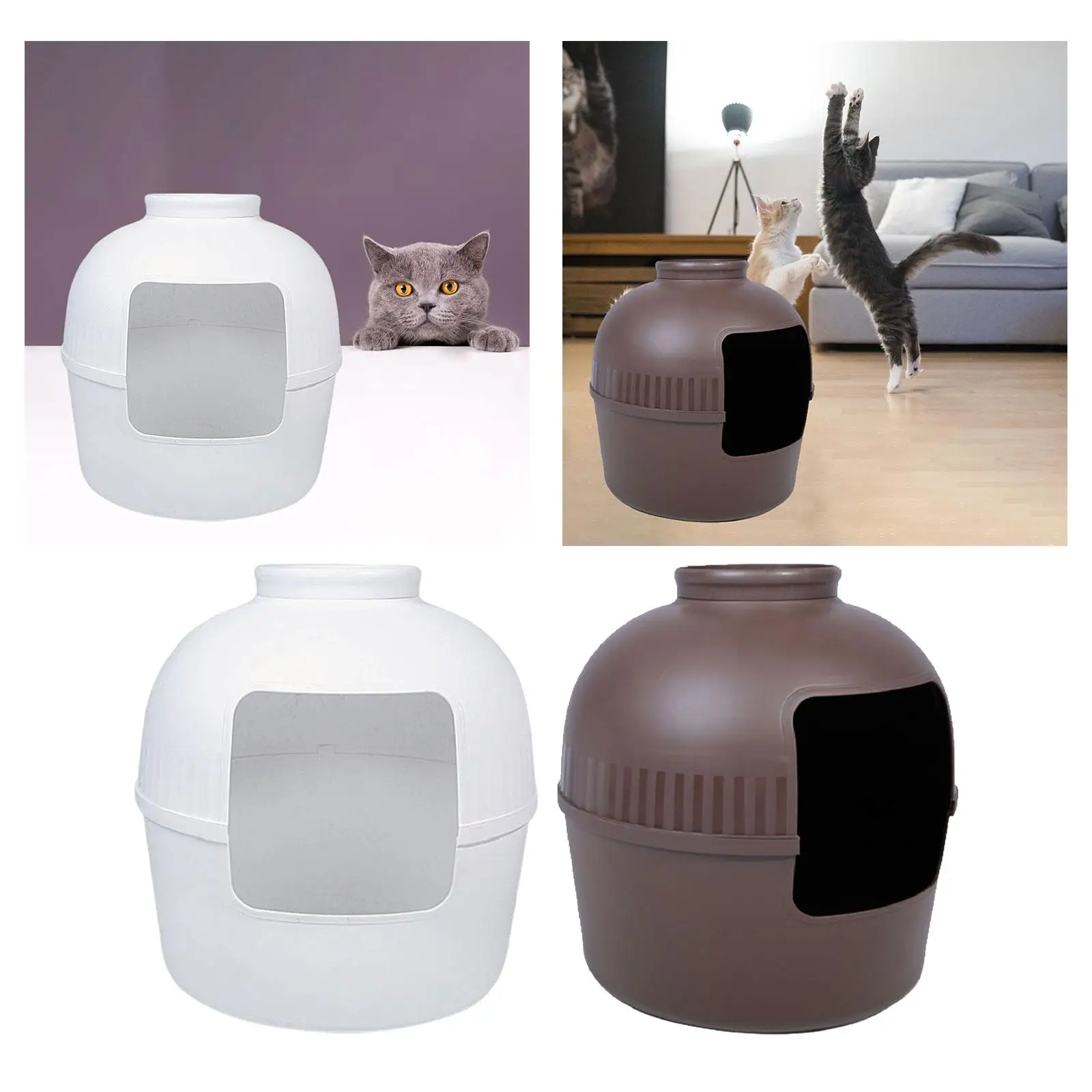 litter Box Plant Litter Boxes Enclosed Cat Litter Box Pet Supplies Cute for Large Cat Small Cat Home Decor Training Gift