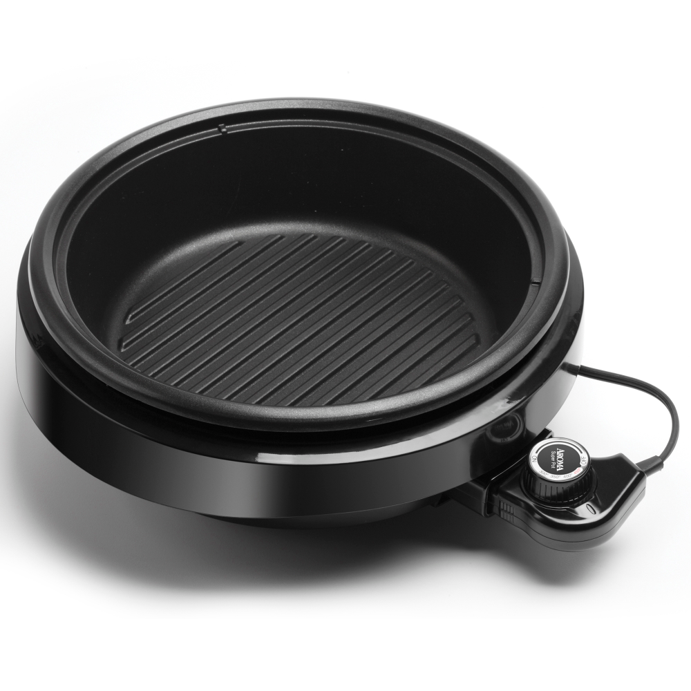 Title 3, 2023 Aroma 3-Qt. 3-In-1 Grillet, Black Indoor B...