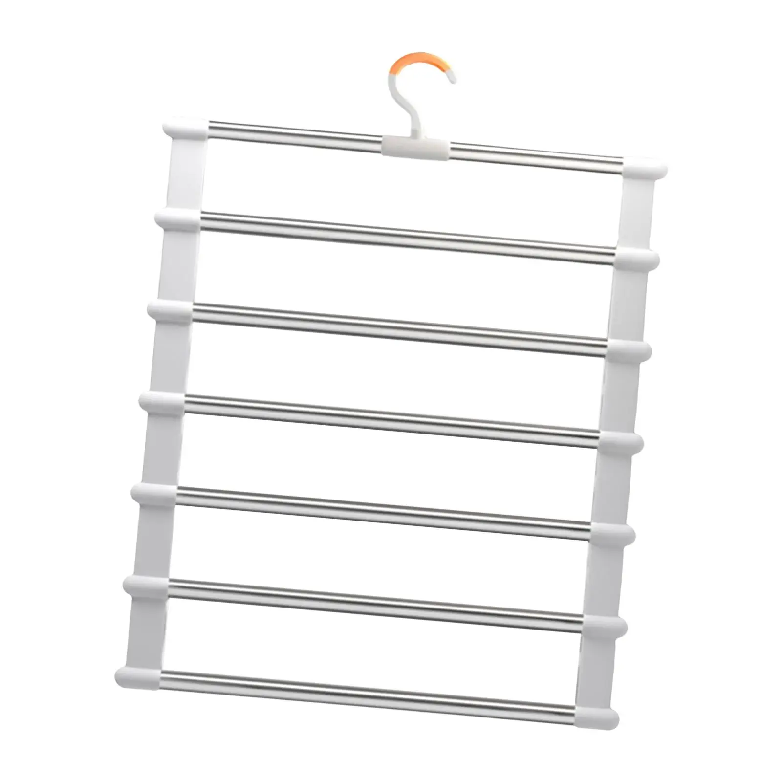 Pant Hangers Jeans Rack Closet Storage Organizer, Non Slip for Pants Lovers Durable Sturdy Structure Clothes Racks Space Saver