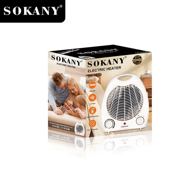 Sokany Portable Electric Space Heater 2000W Adjustable Thermostat Fan Heater  For Home Office Bedroom Floor Table Desktop Heater - AliExpress