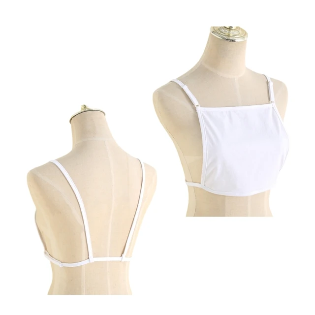 Cotton Invisible Mock Camisole Bra Wrapped Chest Overlay Modesty Panel Vest  Women Cleavage Cover Camisole Underwear Gift