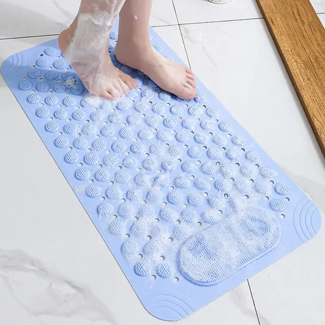 Bath Mat Cloud Massage Leak Hole Suction Cup Bubble Design Non-slip Fall  Prevention Anti-skid Bathroom Tub Shower Foot Mat - AliExpress