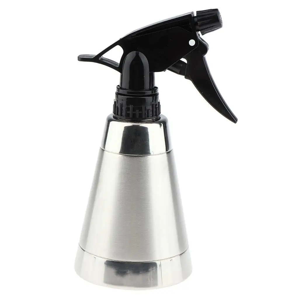 300ml Empty Stainless Steel Fine Spray Bottle For Hair Salon Hairdressing,Pet Showering Liquid Container