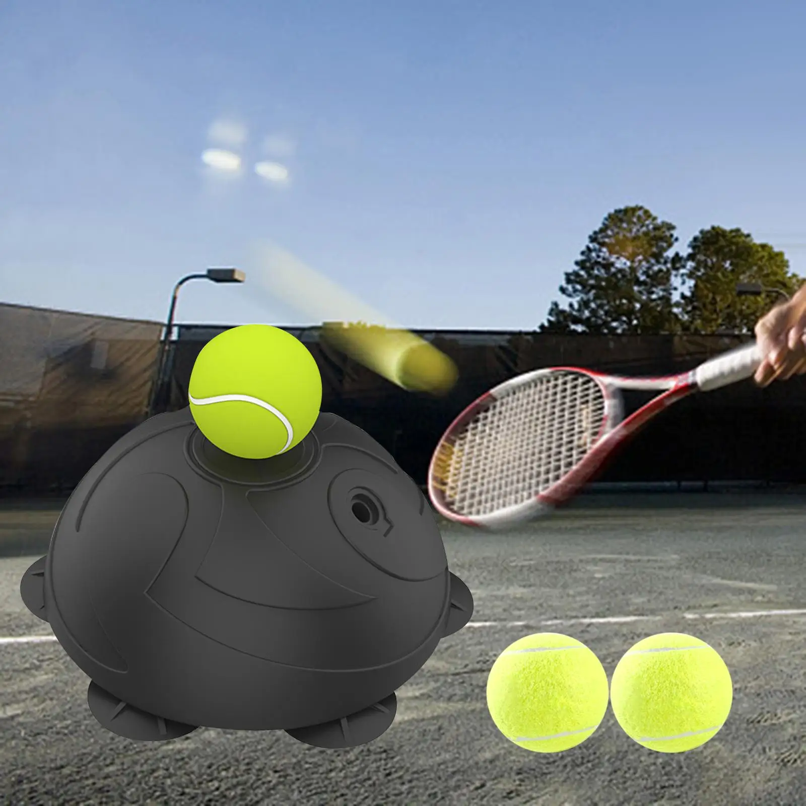 Practical Tennis Trainer Practice Aids Balls Training Tool for Kids Beginner