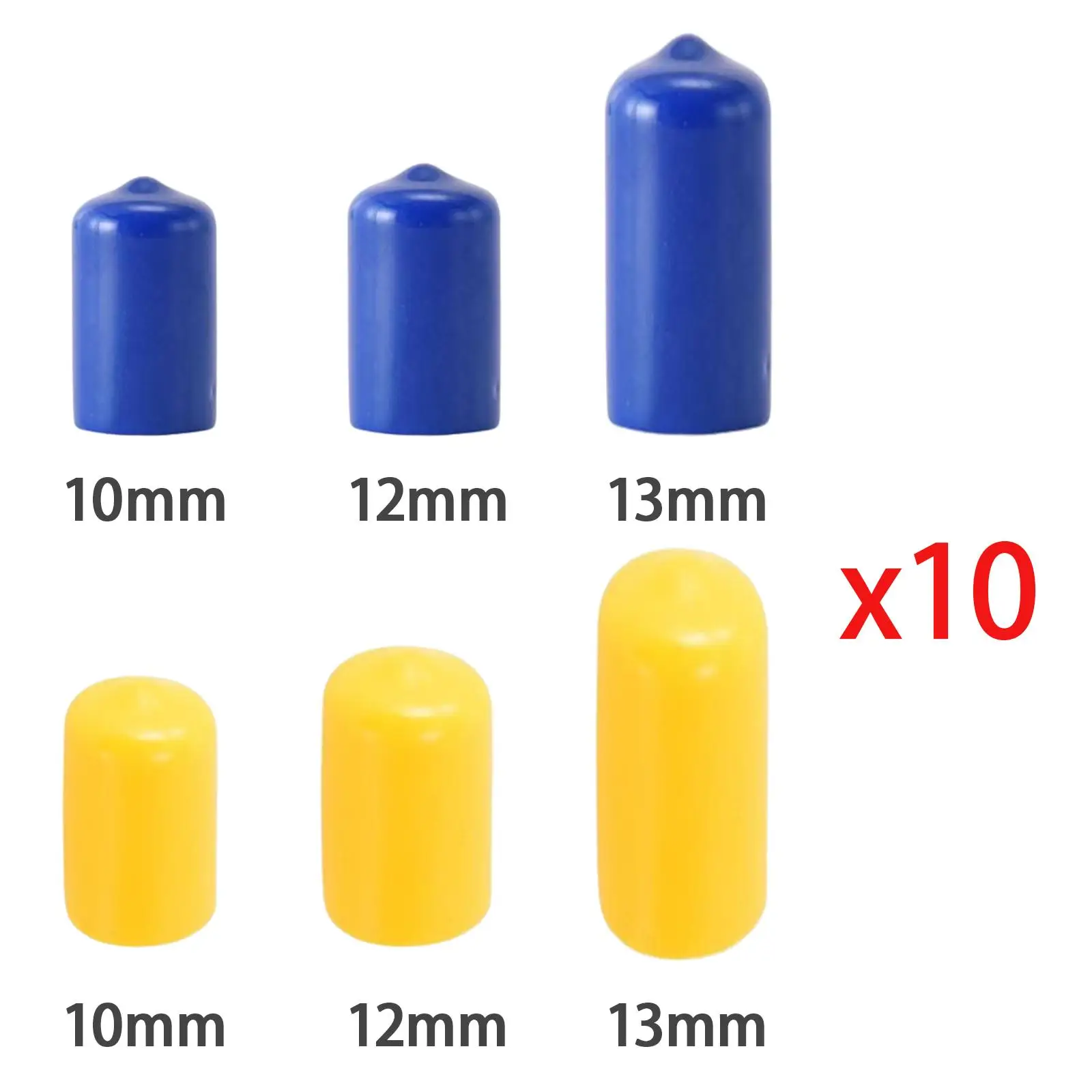 10Pcs Cue Cover Protector Caps Head Cover Snooker Accessories Shockproof