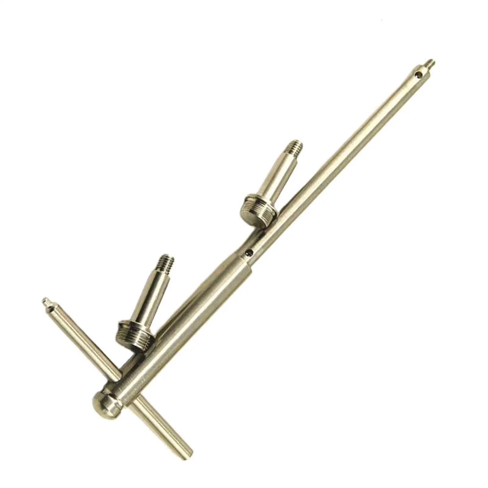 Trumpet Piston Grinding Auxiliary Tools Steel Connecting Piston for Trumpet Brass Parts Vertical Key Copper Wind Instruments