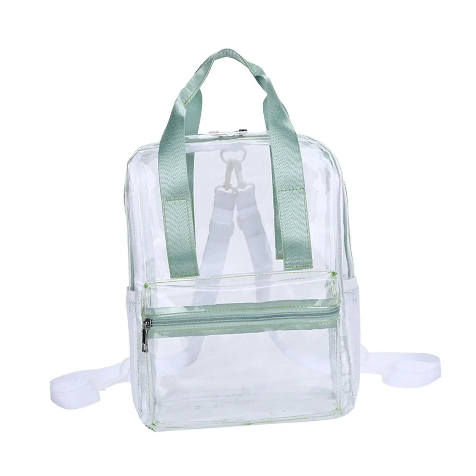 PVC Backpack Waterproof Large Notebook Transparent Back Bag with Adjustable Strap for Camping Travel Workplace Sports Swimming