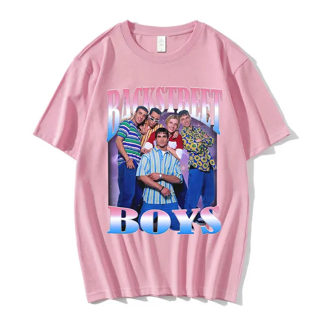 Boy Vintage Men\'s Shirt Backstreet Print T 90s Gothic Hop Band T-Shirts Women\'s - T-Shirt Graphic Hip AliExpress Boys Streetwear Oversized