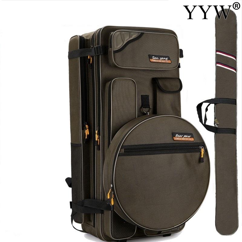 Description Picture 2 of item70cm 80cm 90cm Oxford Fabric Multifunction Fishing Chair Bag Fishing Gear Backpack Rod Bags Tackle Fish Lures Storage Tool Case