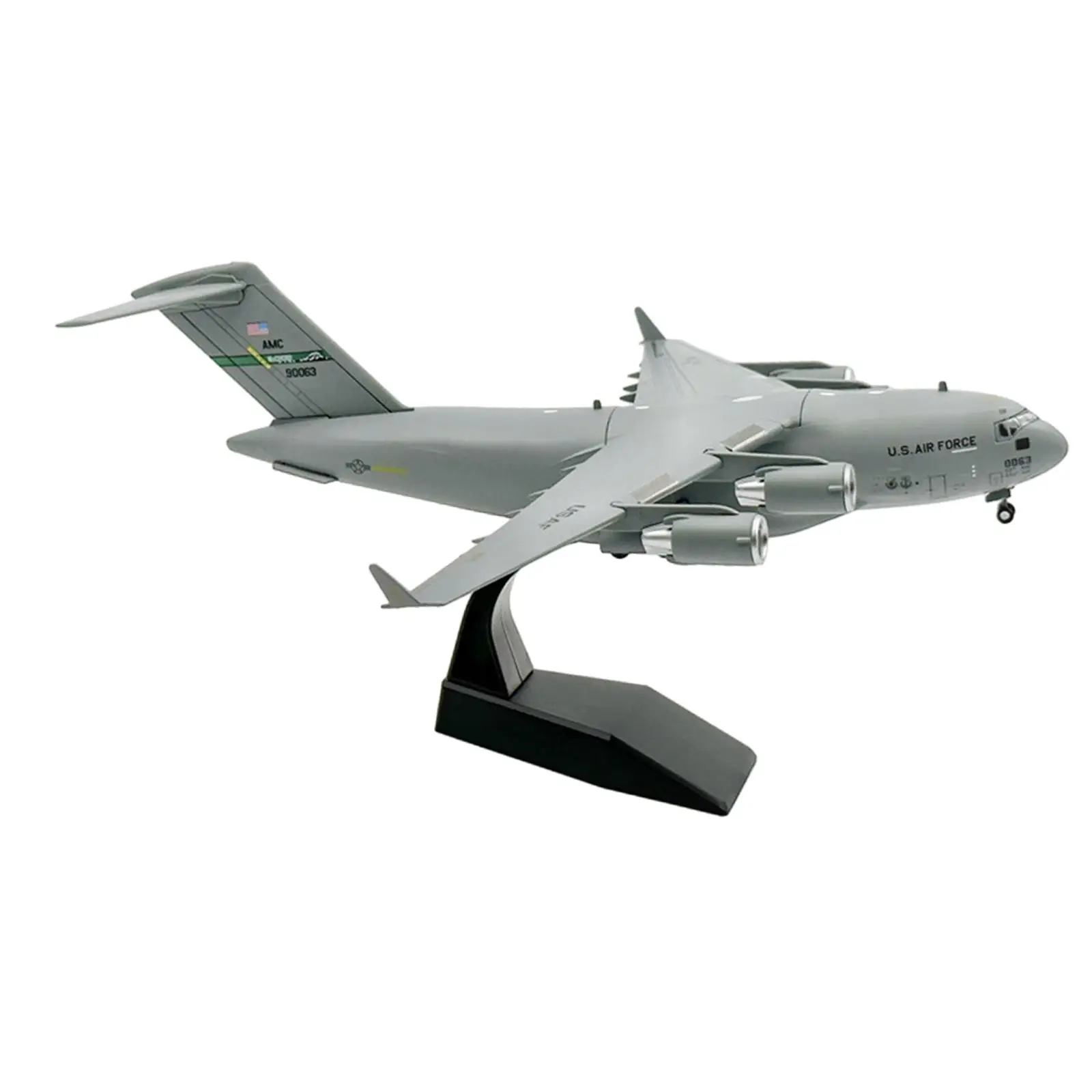 Simulation 1:200 C17 Aircraft Model with Display Stand for Bedroom Office