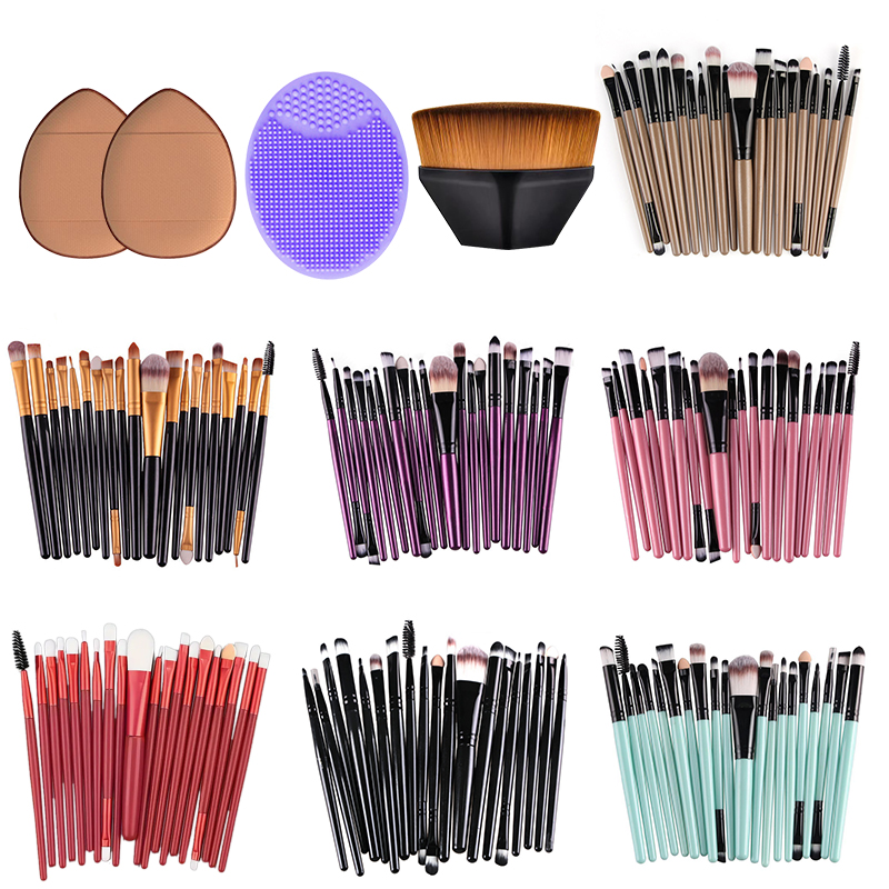 Best of 20Pcs Makeup Brushes Set Professional Powder Foundation Eyeshadow Make Up Brush Plastic Handle Soft Synthetic Hair Brush Tools Reviews & Tips