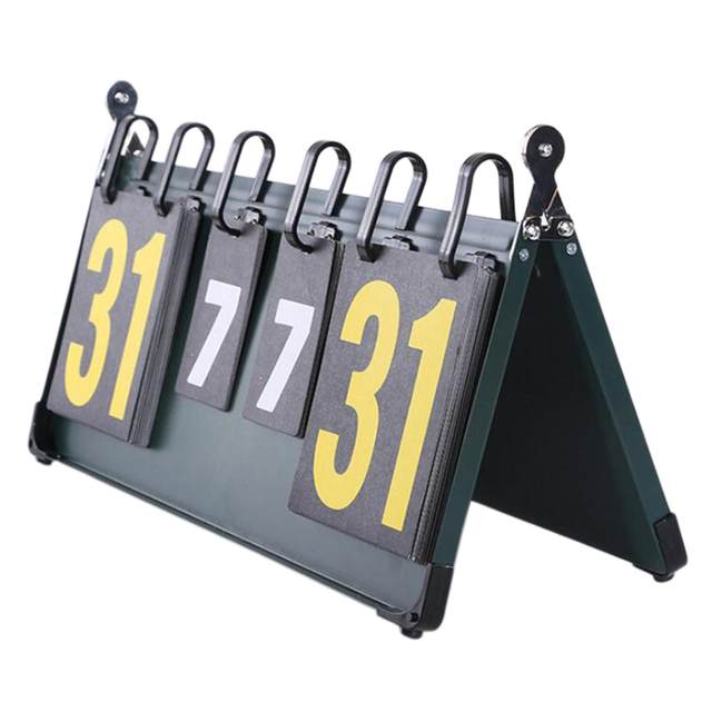 Dioche Portable Scoreboard Score Keeper Score Flipper, 2/3/4 Digit Flip