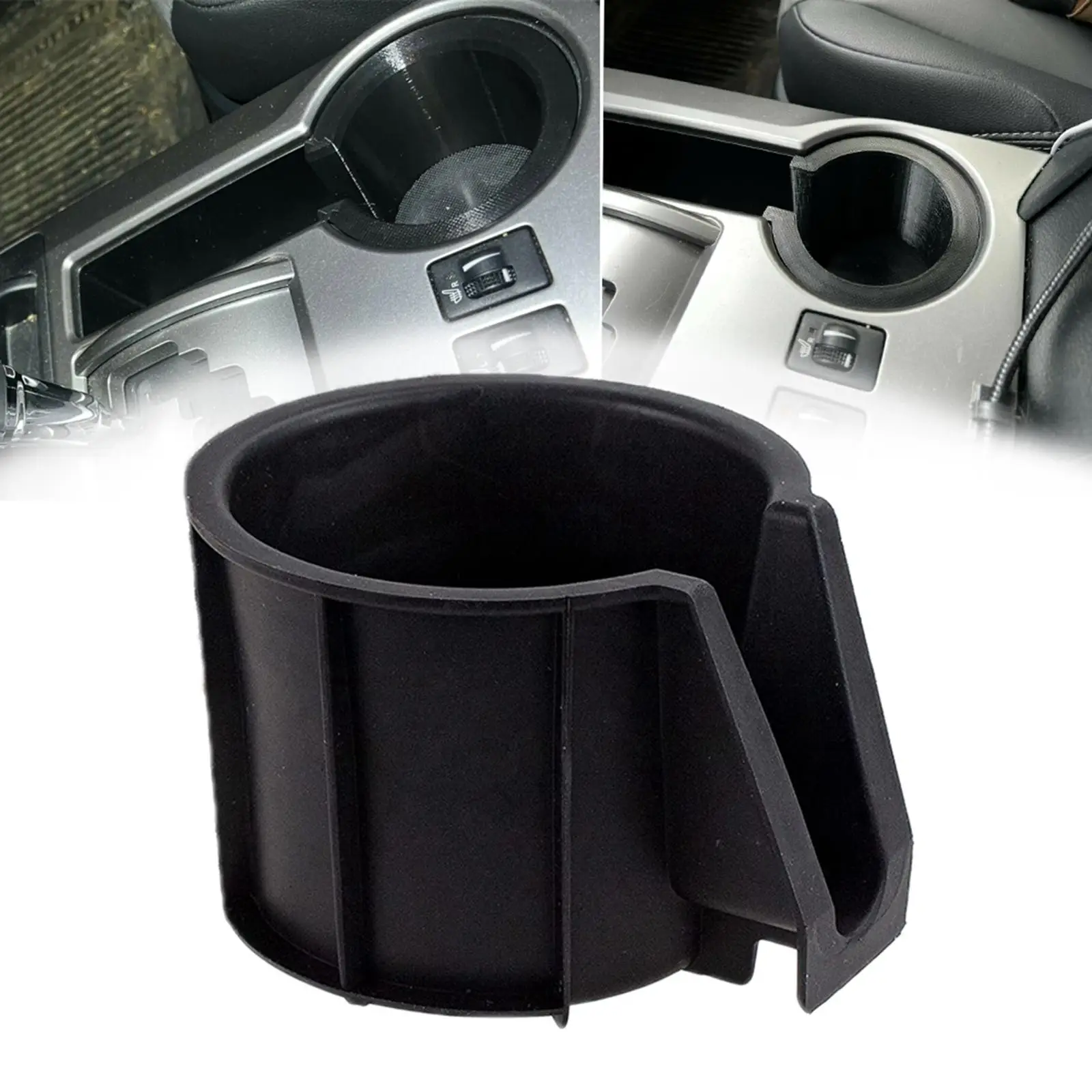 Cup Holder sub Assembly Rubber Replacement Portable Premium Practical Spare Parts Console Cup Holder Insert for 66992-35030