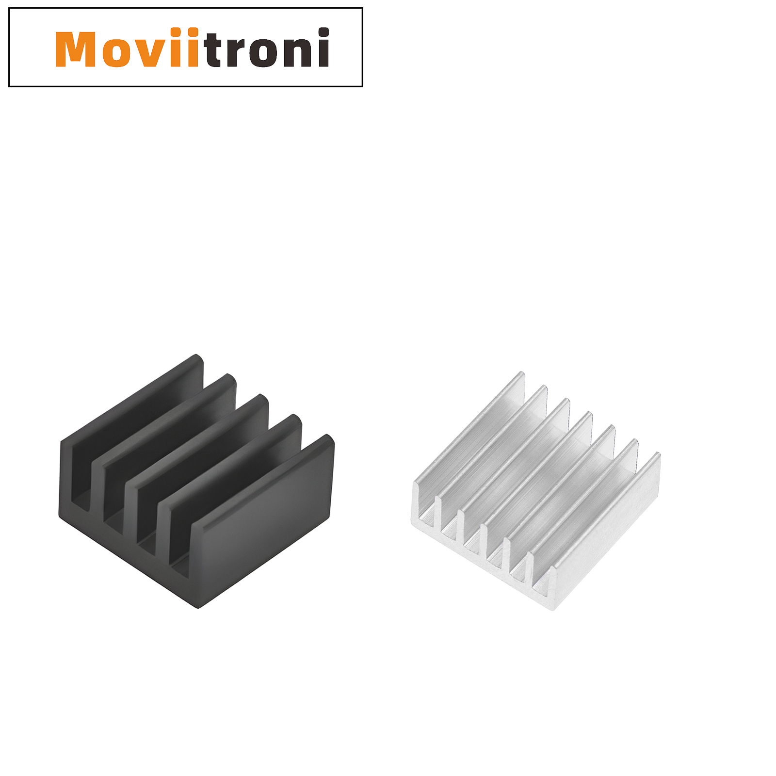 10 Stück Aluminium Computer Kühler Kühler Kühlkörper 14x14x6mm Kühlkörper für elektronische Chip Wärmeableitung Kühlpads mit Klebeband – Detail 3