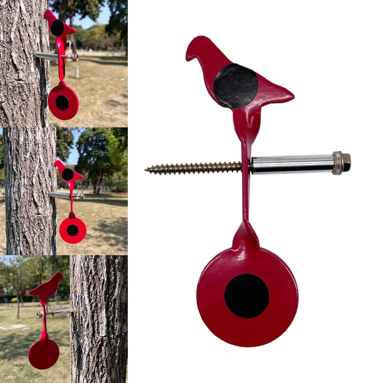 Shooting Target Plates Spinner Tree Wall Fixed Garden Backyard Resetting Target for Hunting
