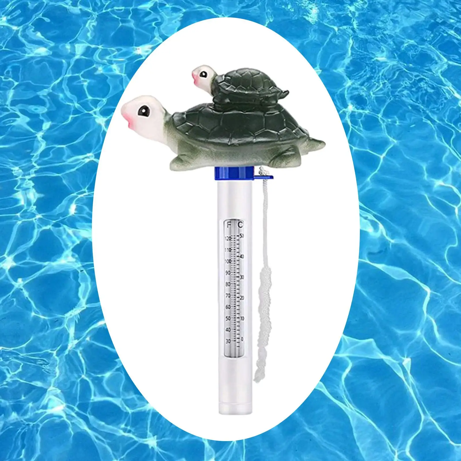 Turtle Floating Pool Thermometer Temperature Gauge C/Outdoor Indoor