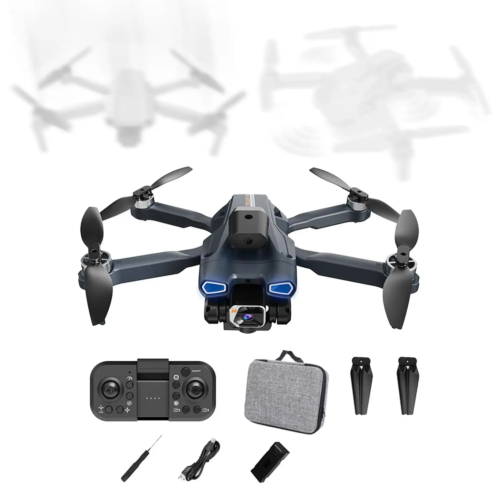 Pocket RC Aircraft Model 6 Channels 6 Axis Gyroscope 15 Flying Time Strong Brushless Motor Foldable Drone with 4K Camera