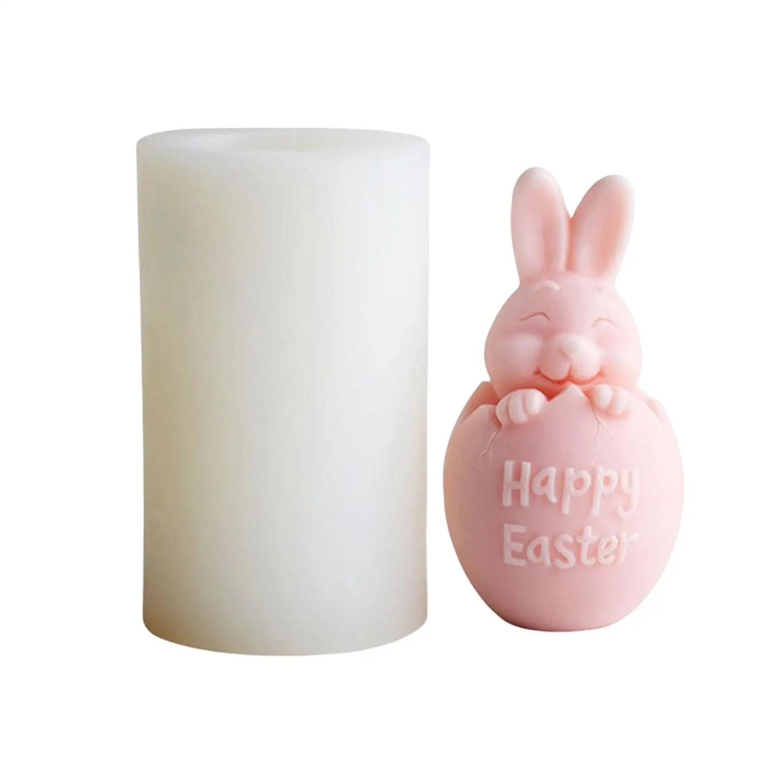 Easter Bunny Rabbit Candle Silicone Model Epoxy Resin Casting Making Art Crafts Earring Pendant Casting for Table Wedding Gift