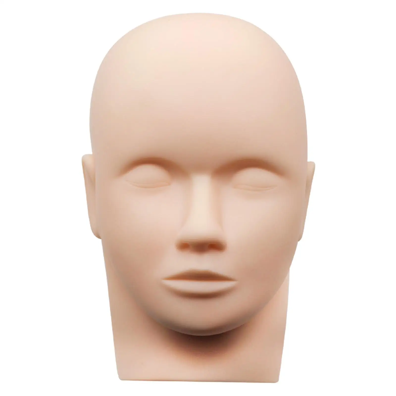 False Eyelash Silicone Head Mold Soft Touch Training Mannequin Head Practice Head Mannequin Make up Training Practice