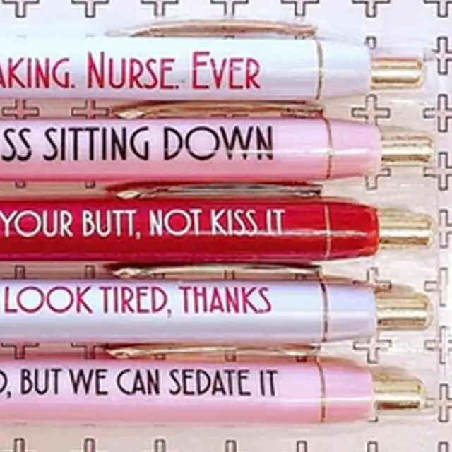 Useful Push-type Plastic Funny Medical Assistants Nurses Ballpoint Pens  0.5mm Nib Tip Ballpoint Pen Hospital Stationery - AliExpress