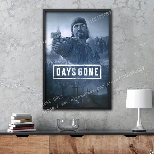 Days Gone Video Game Rare Promo Mini Poster Framed PS4