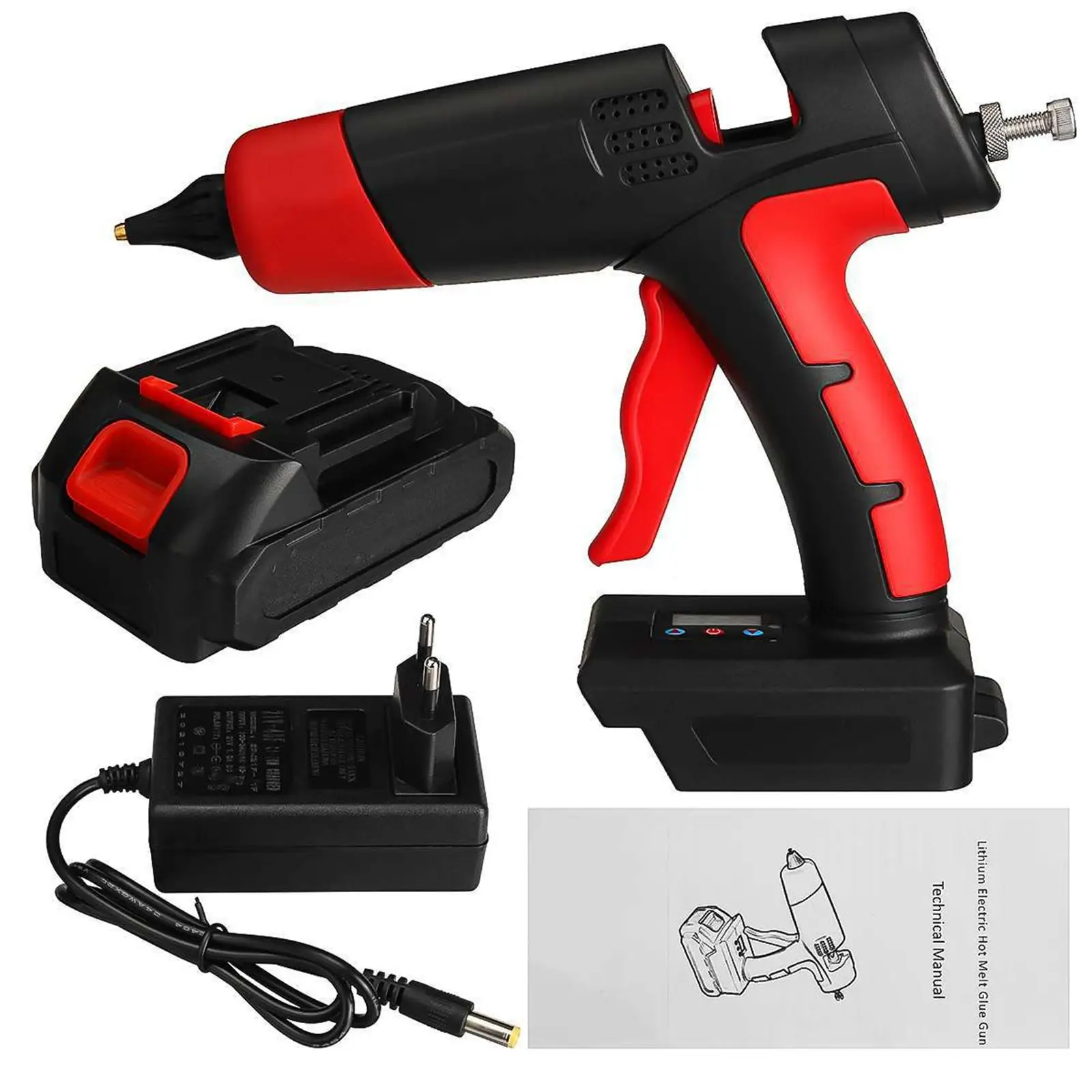 1000W Hot Melt Glue  Temperature Adjustable Rechargeable Cordless Hot Glue  for Decoration Jewelry Home DIY Arts Crafts