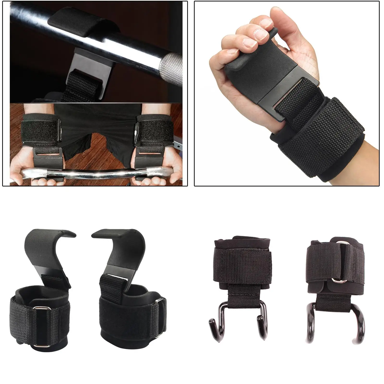 Weight Lifting Grips Wrist Straps -   Deadlifts - Weightlifting