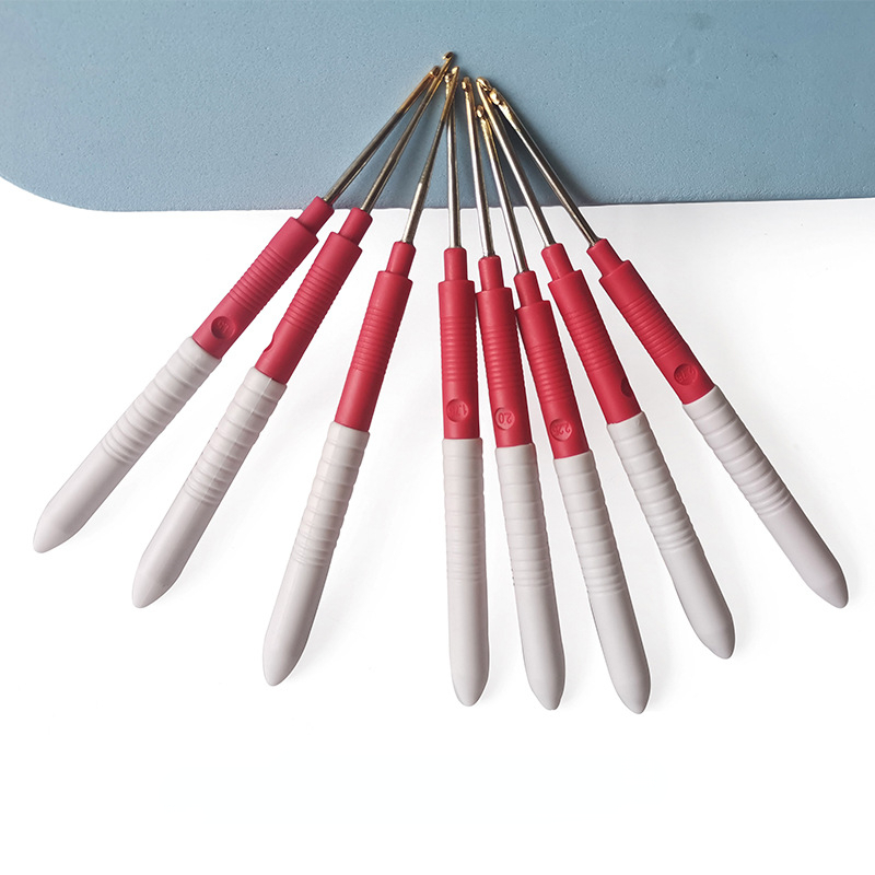 8 Stück Kunststoffgriffe Stricknadeln Garnbindung Handwerk Häkelnadeln Feine Stricknadel DIY Nähwerkzeug 1,0–2,75 mm – Detail 1