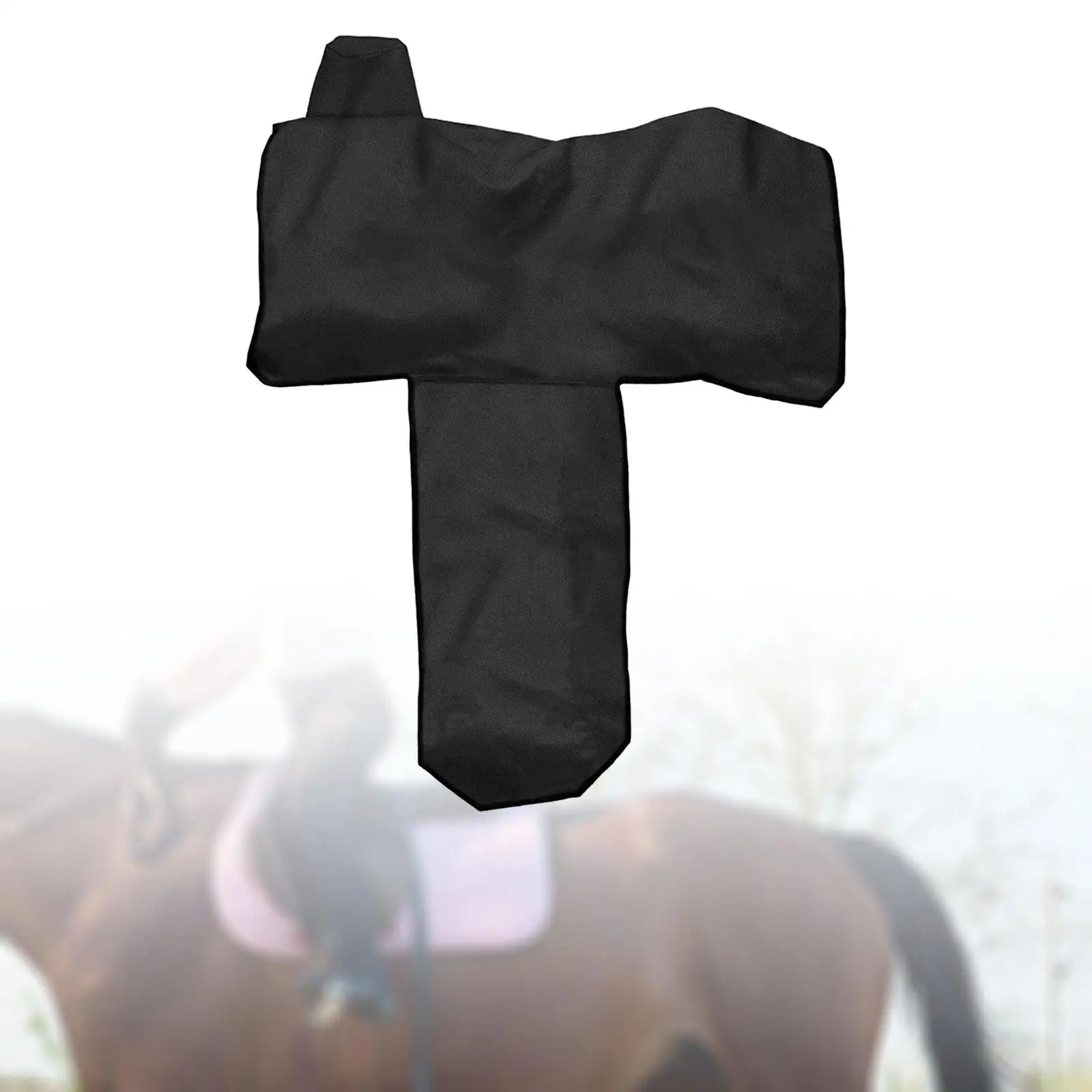 Western Full Saddle Cover Waterproof Oxford Cloth Practical Black Protective
