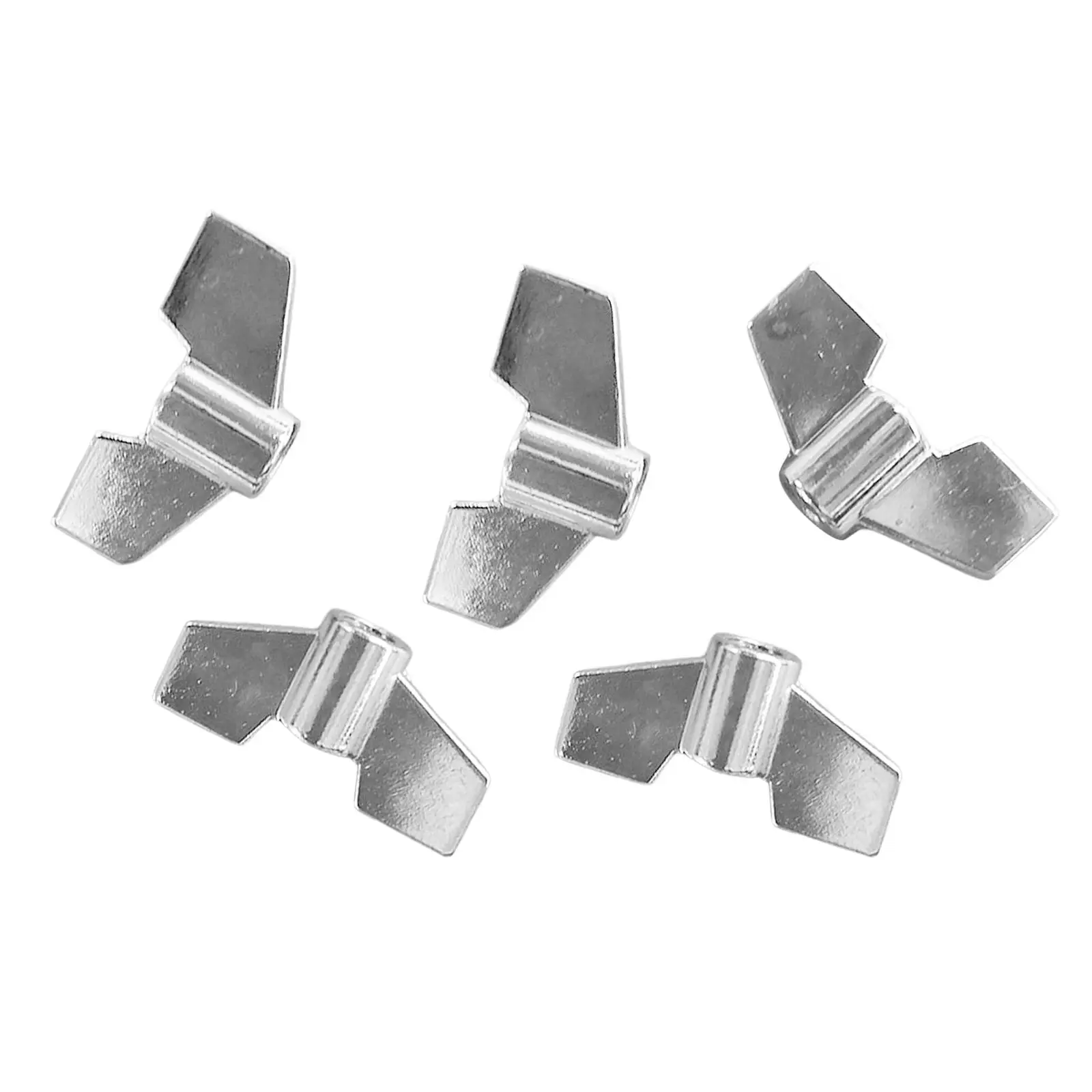 5x Drum Wing Nuts Musical Instrument Parts Heavy Duty Wing Nuts Drum Replacement Parts Wing Nuts for Cymbal Stackers