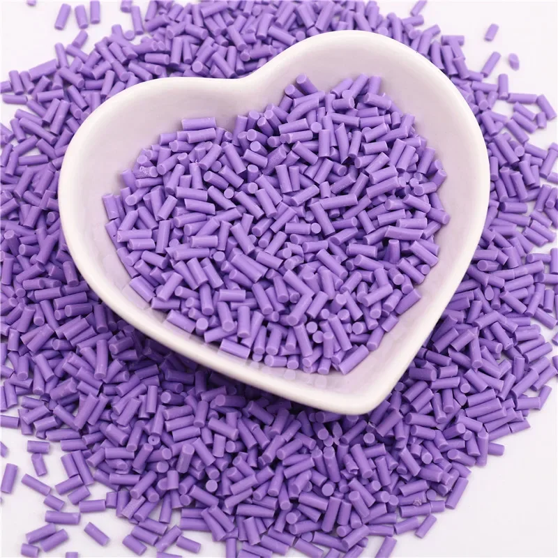 Süßigkeiten-Polymer-Ton-Scheiben, 1 mm, dünn, lang, zylindrisch, heiße Ton-Streusel für Schleim, DIY-Handwerk, winziges Kunststoff-Ton-Zubehör – Detail 27