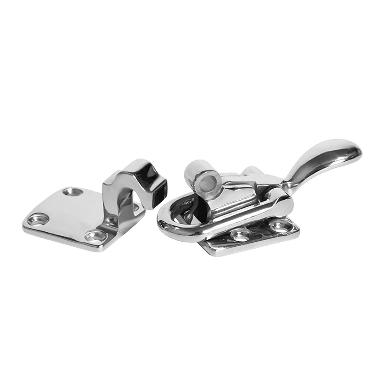 Door Lock Latch Polished Stainless Steel Bag Buckles Anti Rattle Latch Fastener Clamp Fit for Marine Yacht Boats