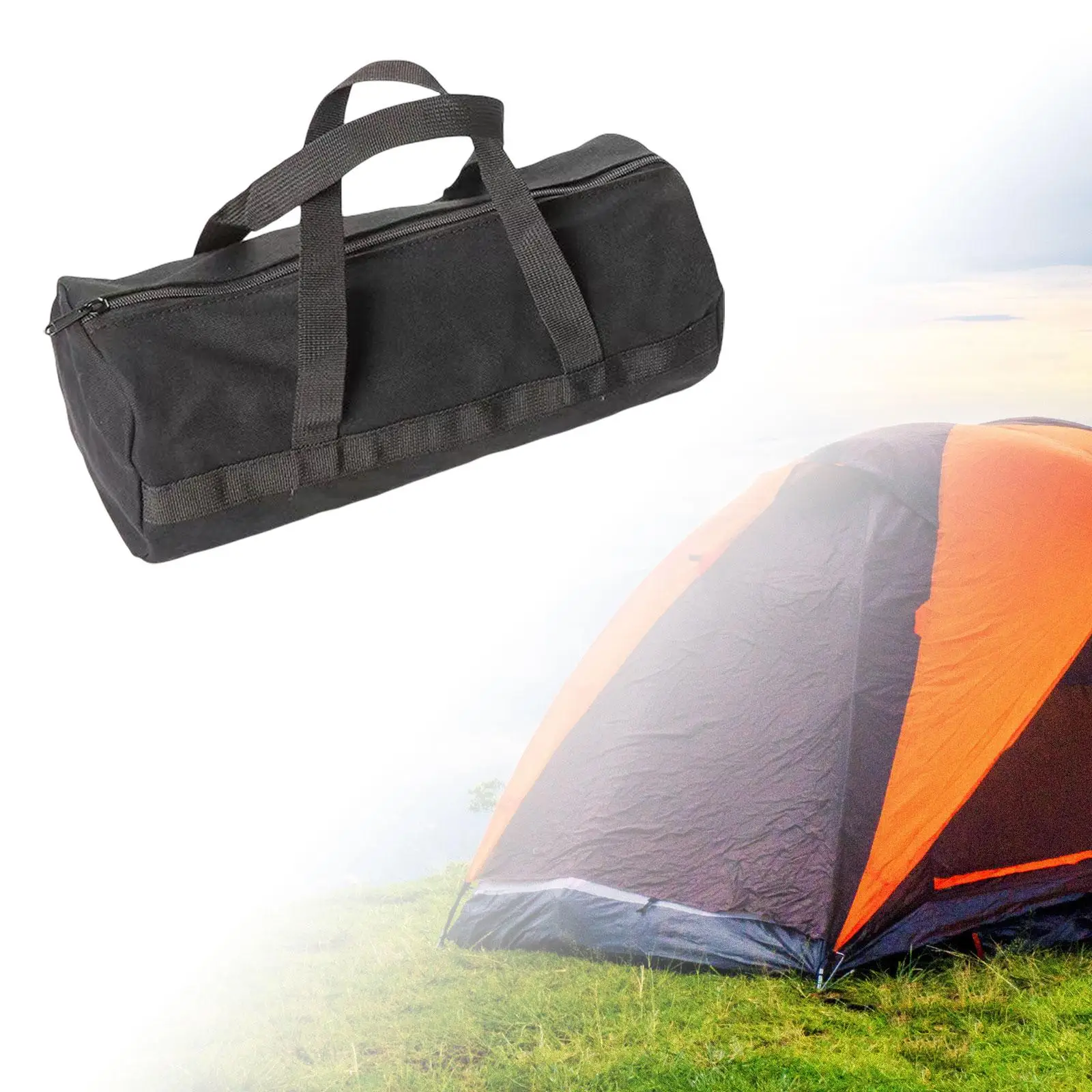 Tent Stakes Storage Bag Large Capacity Bags for Camping Picnic Gardening