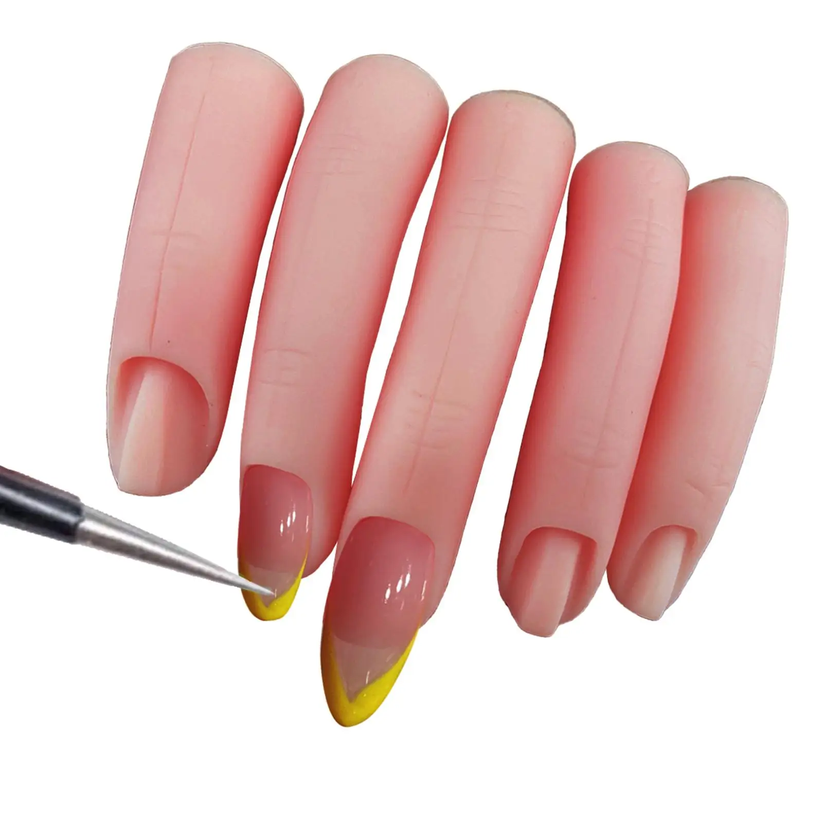 Silicone Practice Finger Manicure False Fingers for Nails Practice Beginner