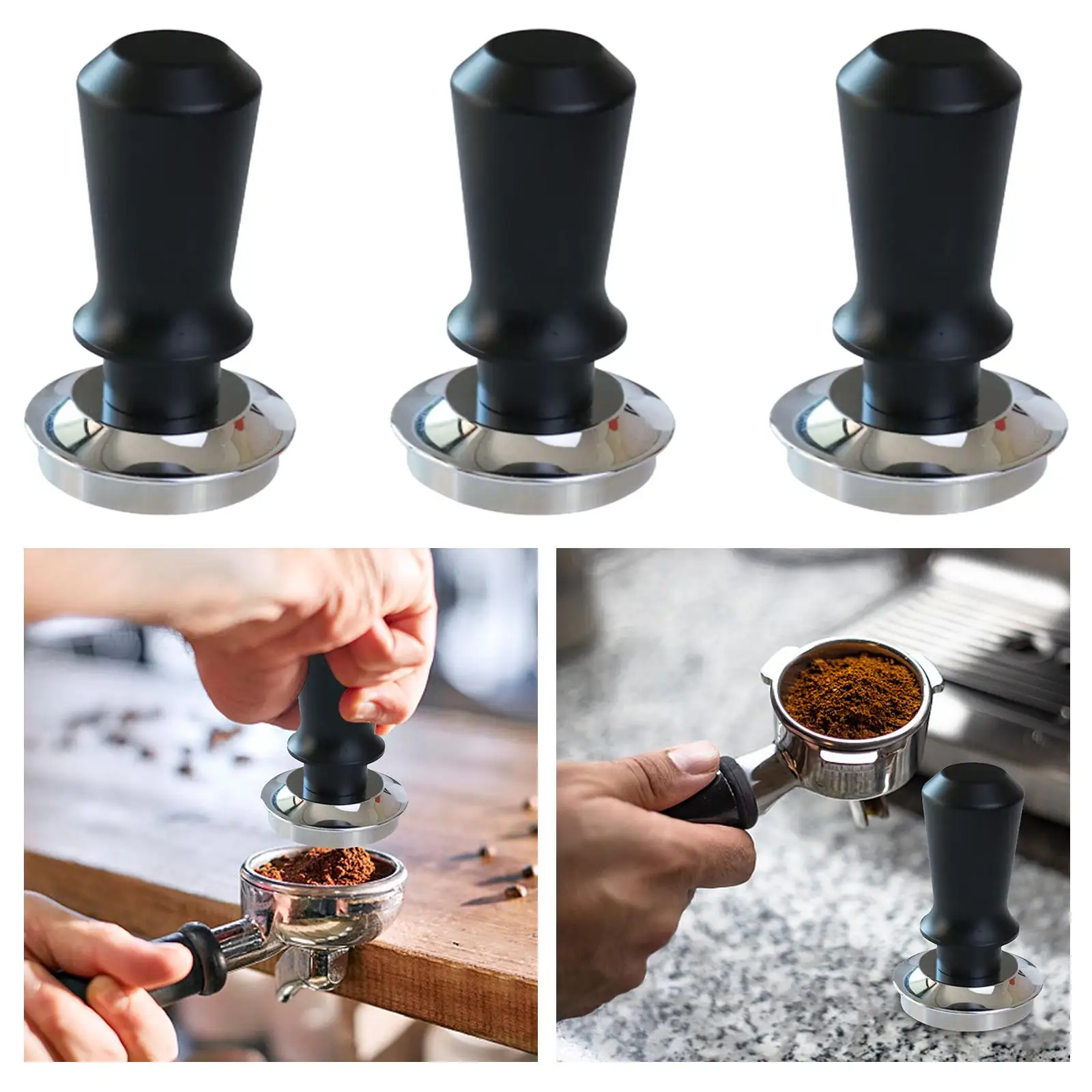 Espresso Tamper Coffee Accessories Espresso Hand Tamper for Bar Coffee Shop Kitchen Espresso Machines Coffee Grounds