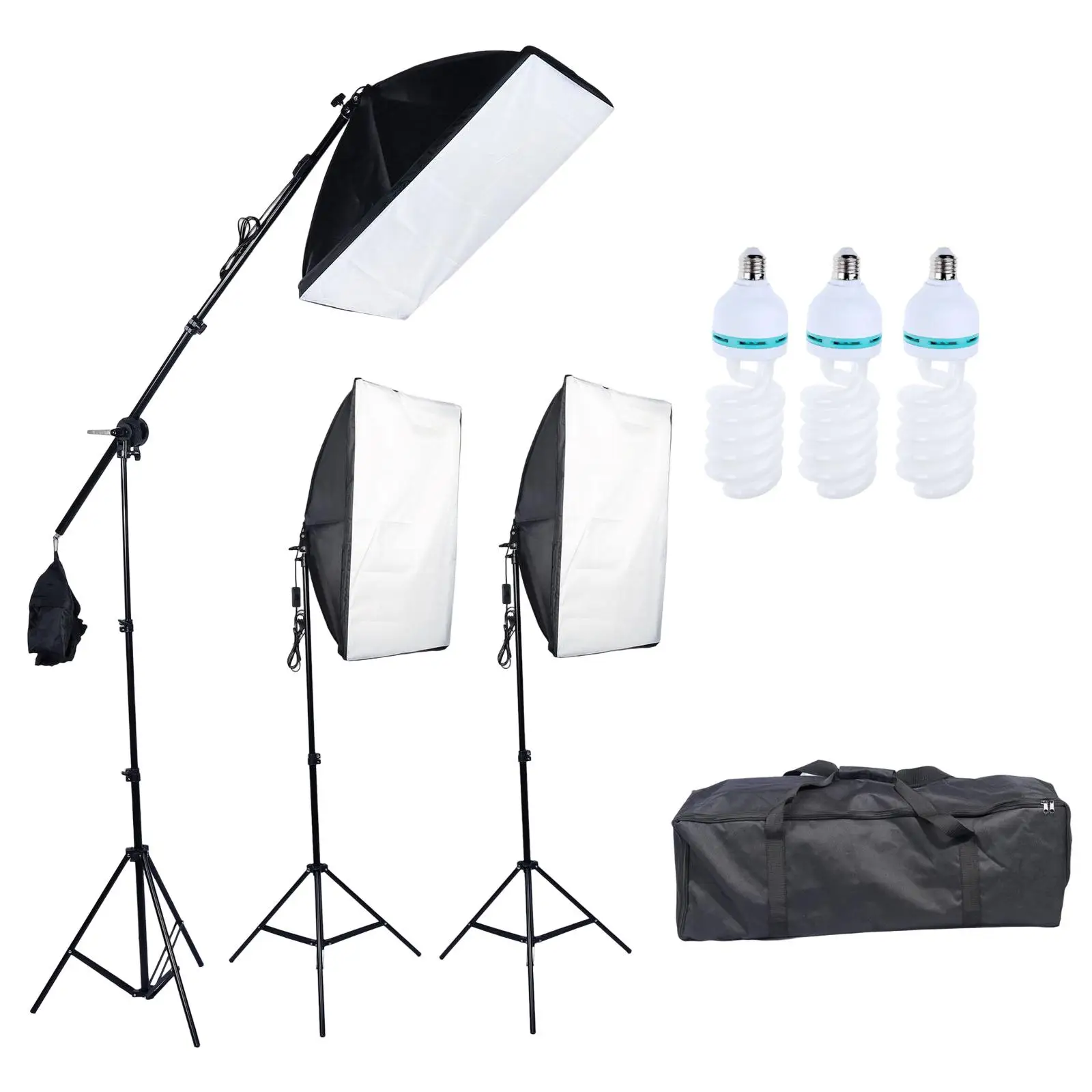 14Pcs Continuous Photography Lighting Kit with Storage Bag for Live Performances