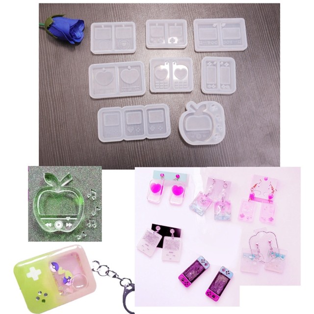 Resin Shaker Molds Set With 10 Seal Films Moon Star Bear Shape