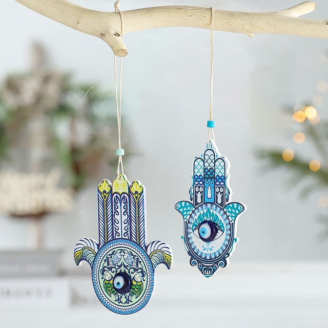 Hamsa wall hanging, 2024 Hamsa decoration, Hamsa wall art, Glass evil eye wall hanging, Turkish evil eye, Evil eye amulet, Nazar with decor