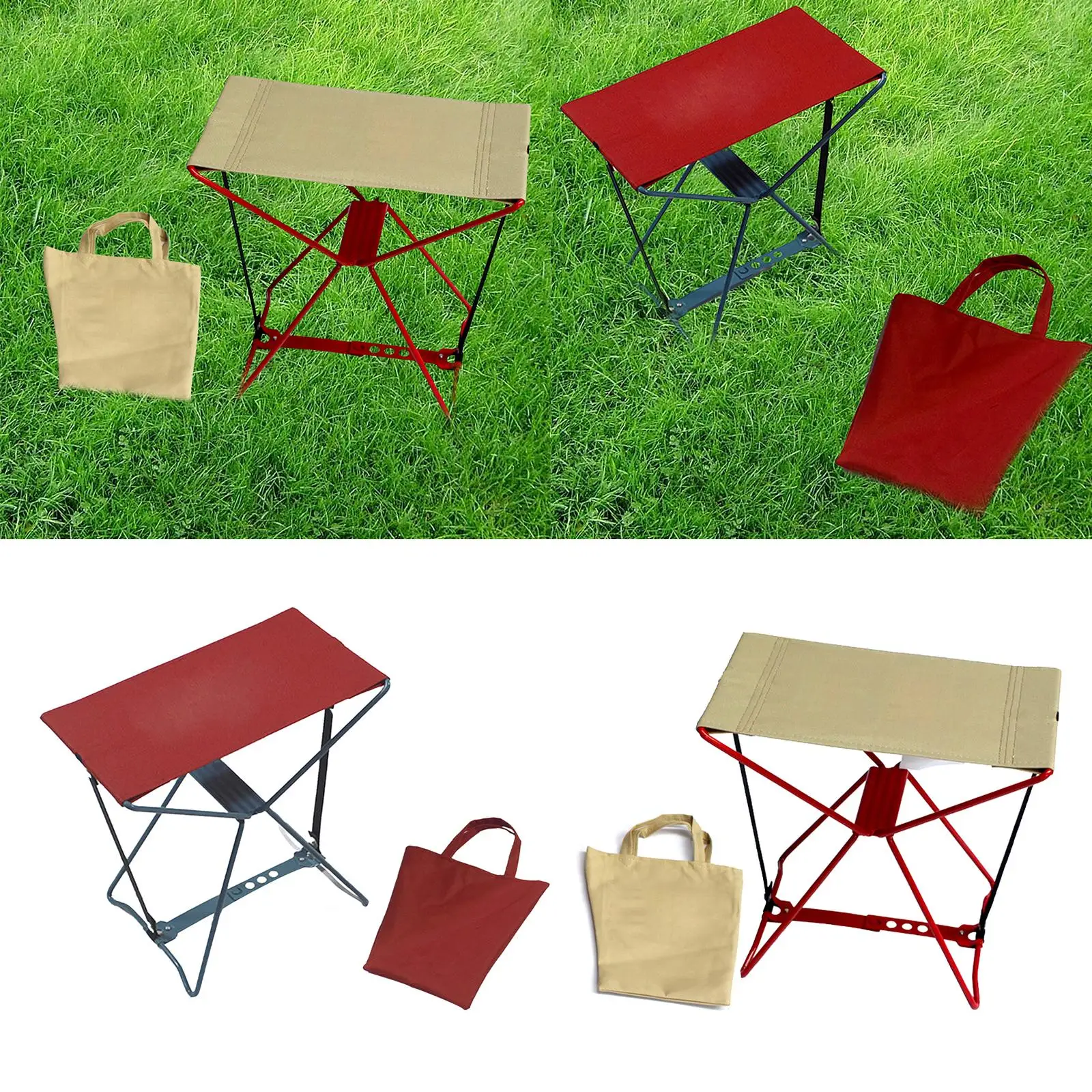 Folding Fishing Stool Camping Chair Multifunction Soft with Storage Bag Folding Chair for Bedroom Yravel Hunting Hiking Garden