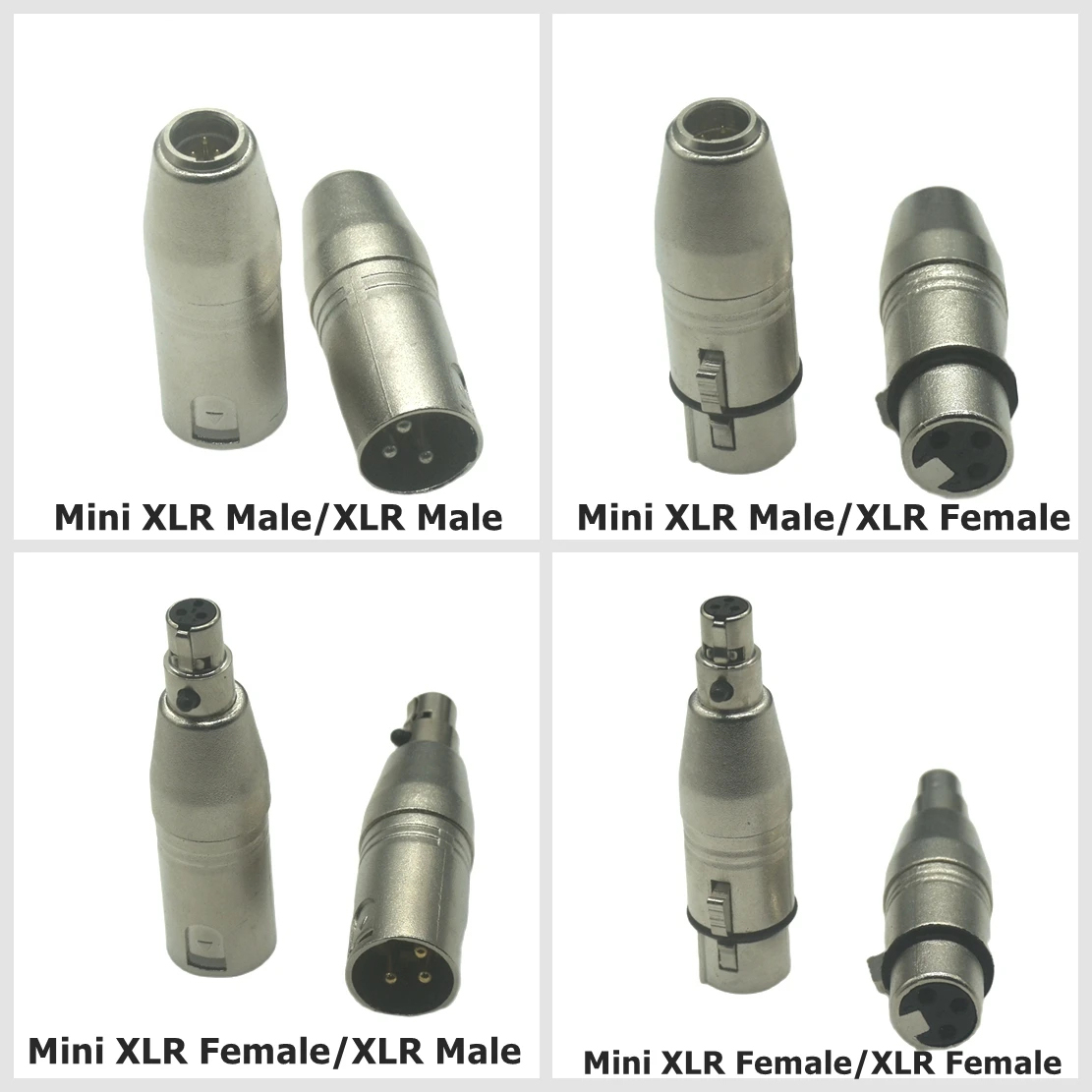 Title 2, 3pin Mini XLR Male Female to XLR Male Female A...