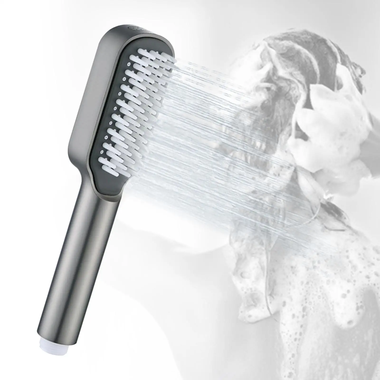 with Massage Combs Rainfall Fits 1/2inch Adapter Saving Water Cleaning Your Shower, Bathroom Accessory