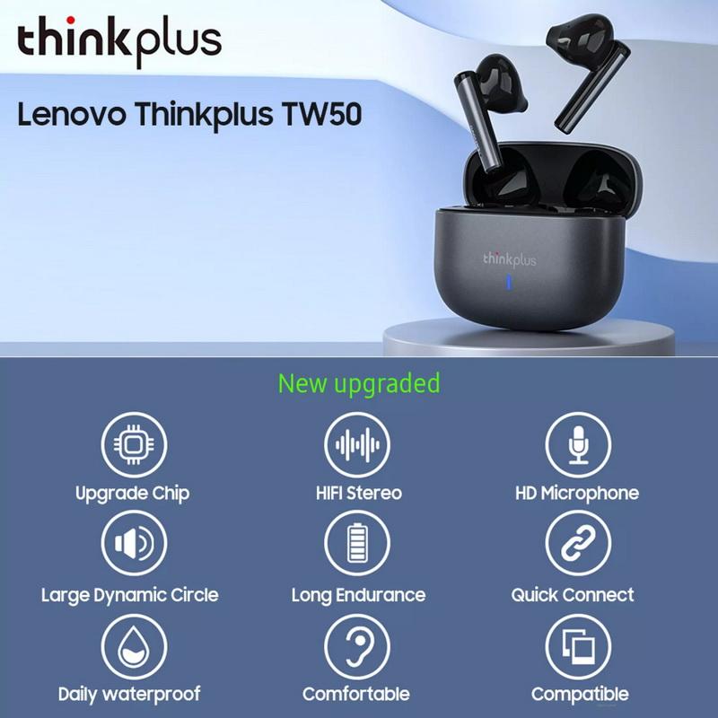 Беспроводные наушники thinkplus lenovo как подключить Беспроводная Bluetooth-гарнитура Lenovo Thinkplus TW50, Bluetooth 2022, Hi-Fi ст