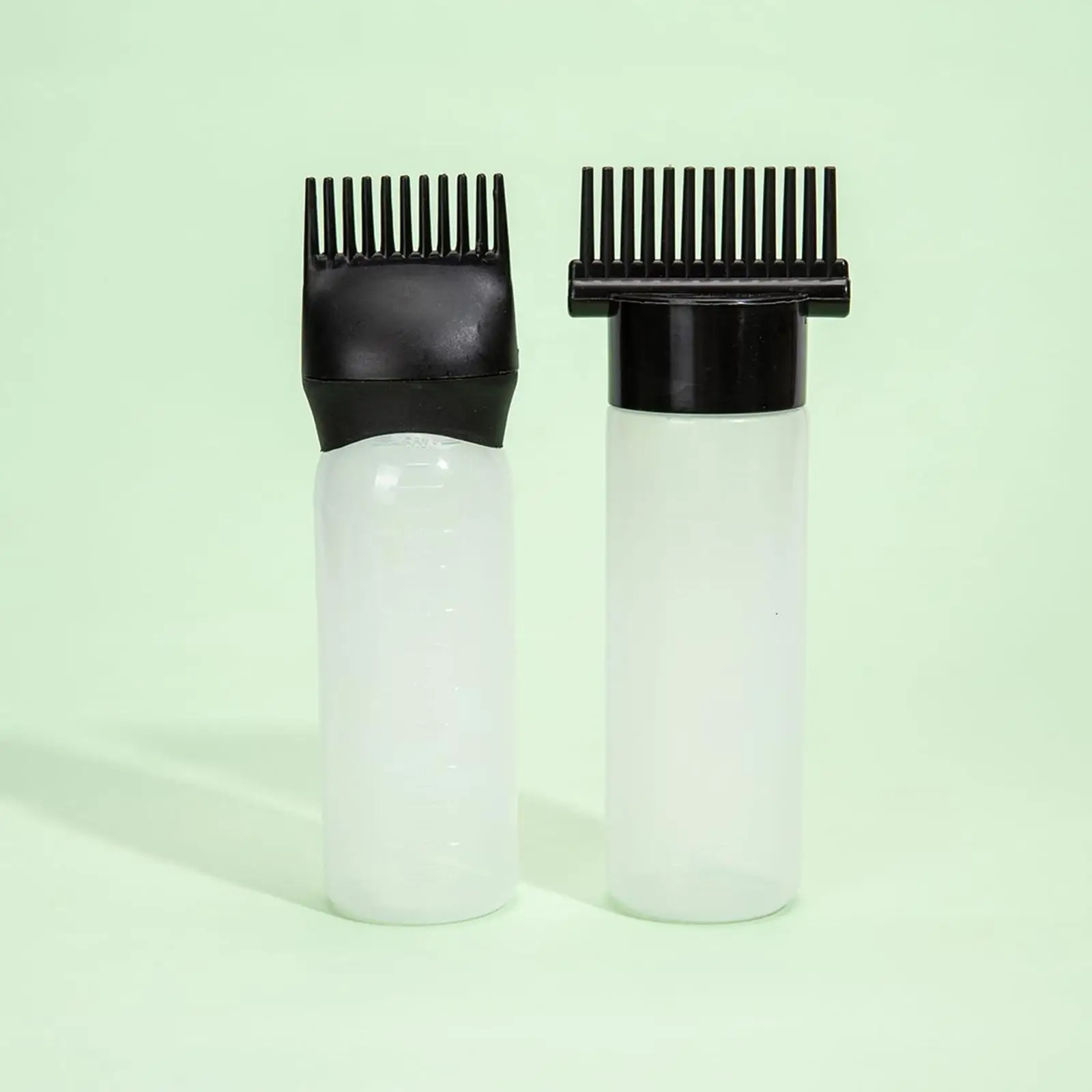 2Pcs Root Comb Applicator Bottles Hairdressing Styling Tool 160ml 170ml Hair Dye Bottle Applicator Brushes for Salon Barbershop