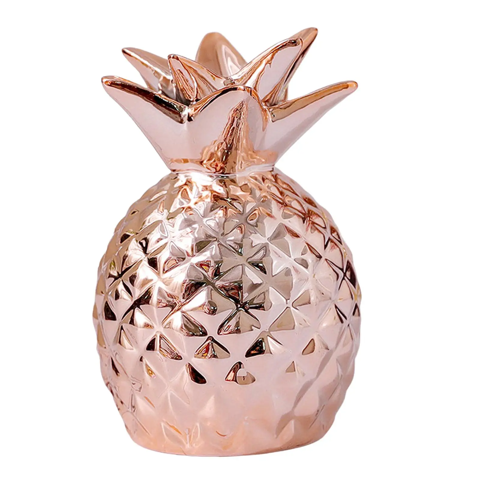 Pineapple Shape Money Box Storage Cans Saving box Decoration Sculpture Holder for Theme Party Apartment Office Bedroom