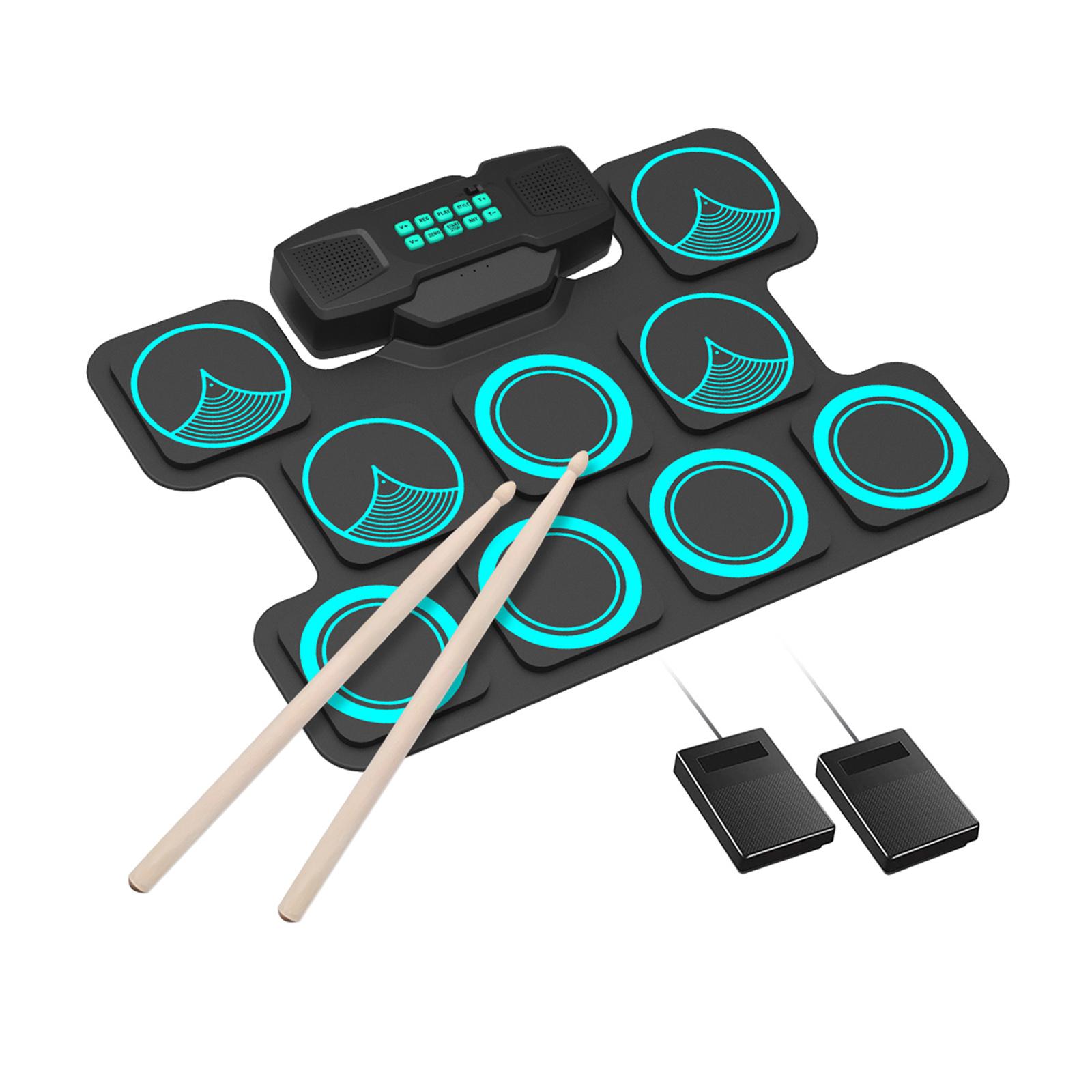 Pedals for Digital MIDI Practice Drum Pads 10 Demo Songs for I