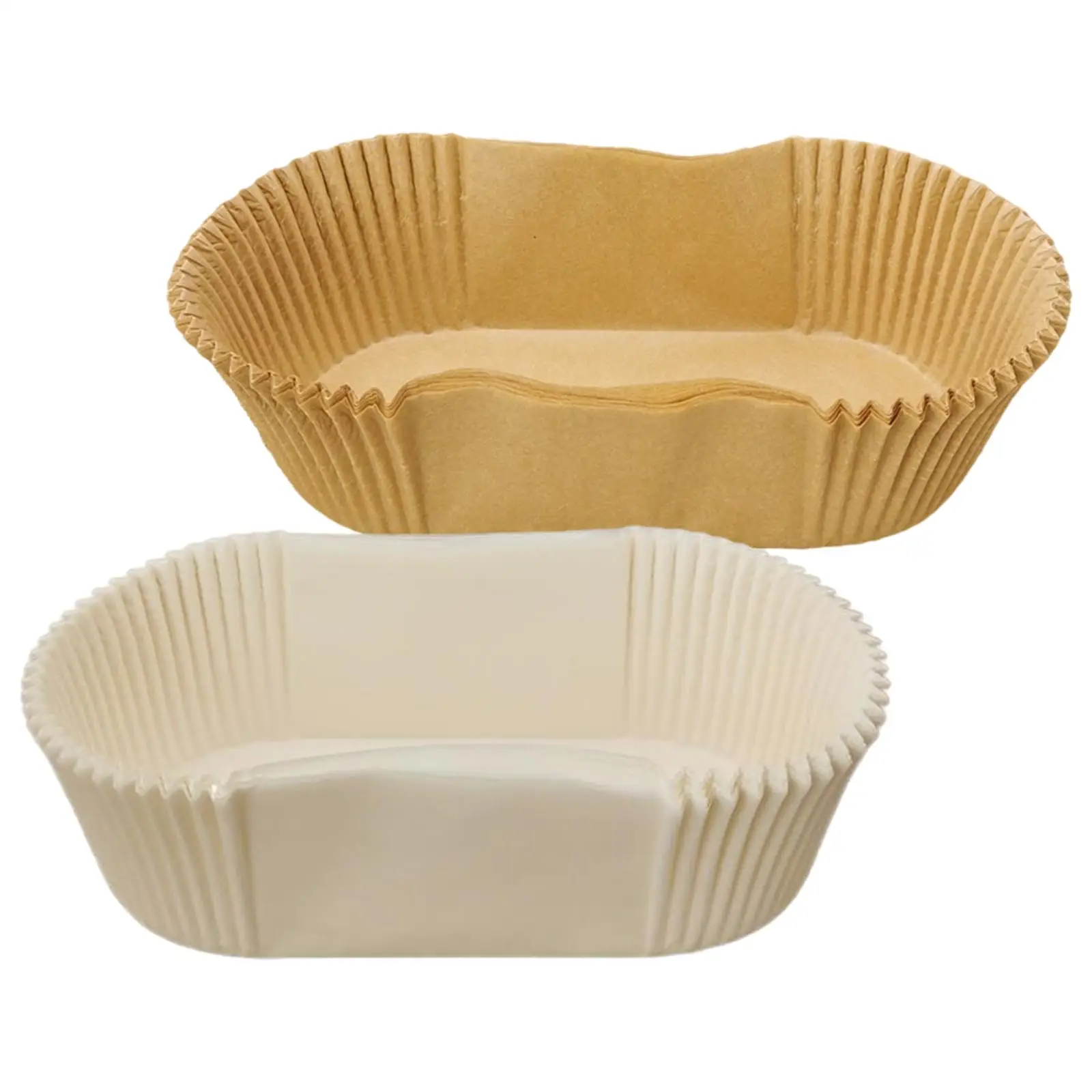 40 Pieces Paper Baking Cup Rectangle High Temperature for Dessert Cake Balls