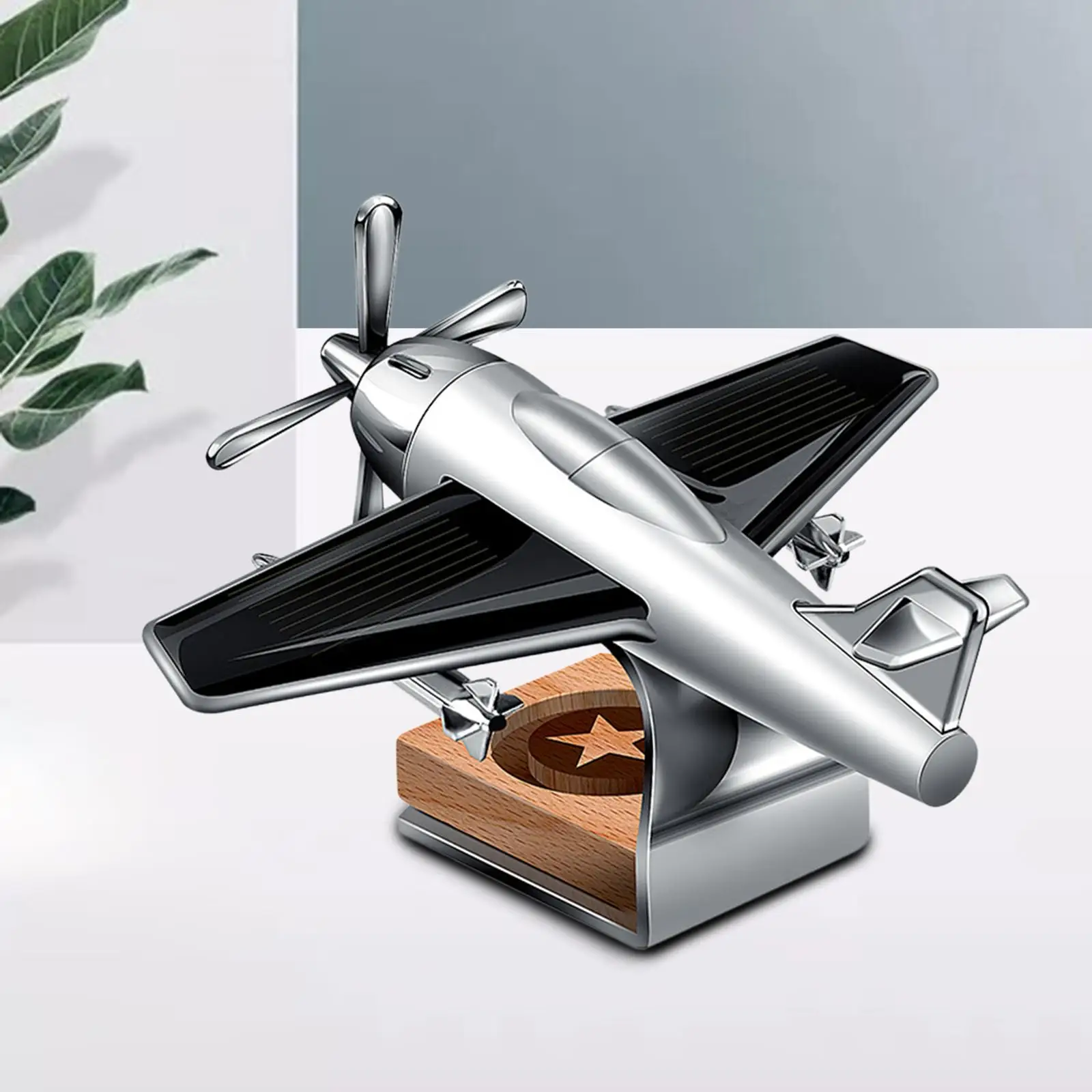 Solar Car Air Freshener Airplane Dashboard Gifts Aromatherapy Diffuser