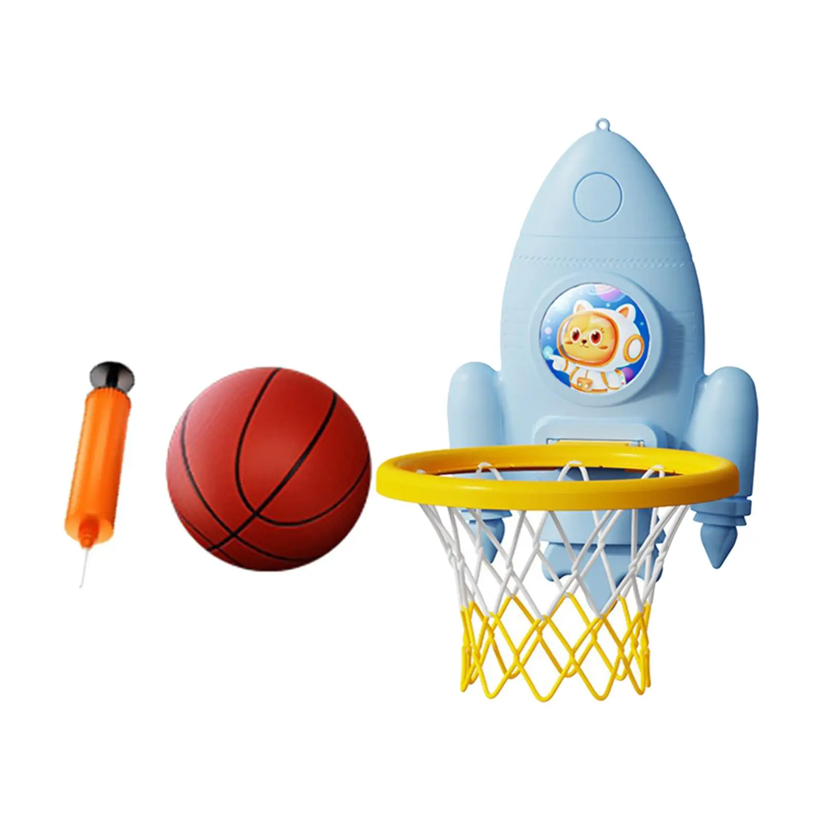 Foldable Basketball Hoop Door and Wall Basketball Hoop Indoor Toys Mini Basketball Hoop with Balls for Birthday Gifts