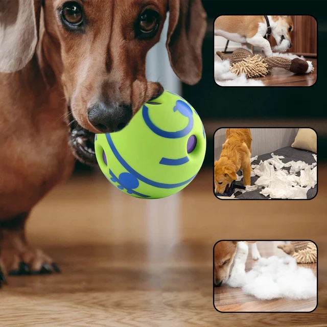 Pelota interactiva de 14CM para perro, juguete divertido para masticar,  pelota de juguete para perros, pelota de entrenamiento deportiva para  mascotas - AliExpress